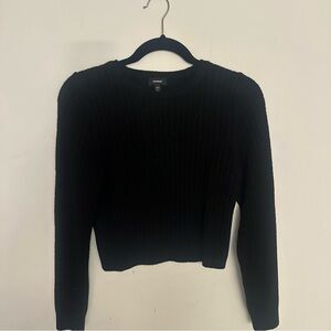 Express Black cropped sweater M